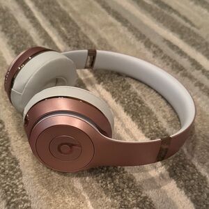 Beats Rose Gold and White Headphones